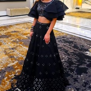 Black lehenga - Indian dress